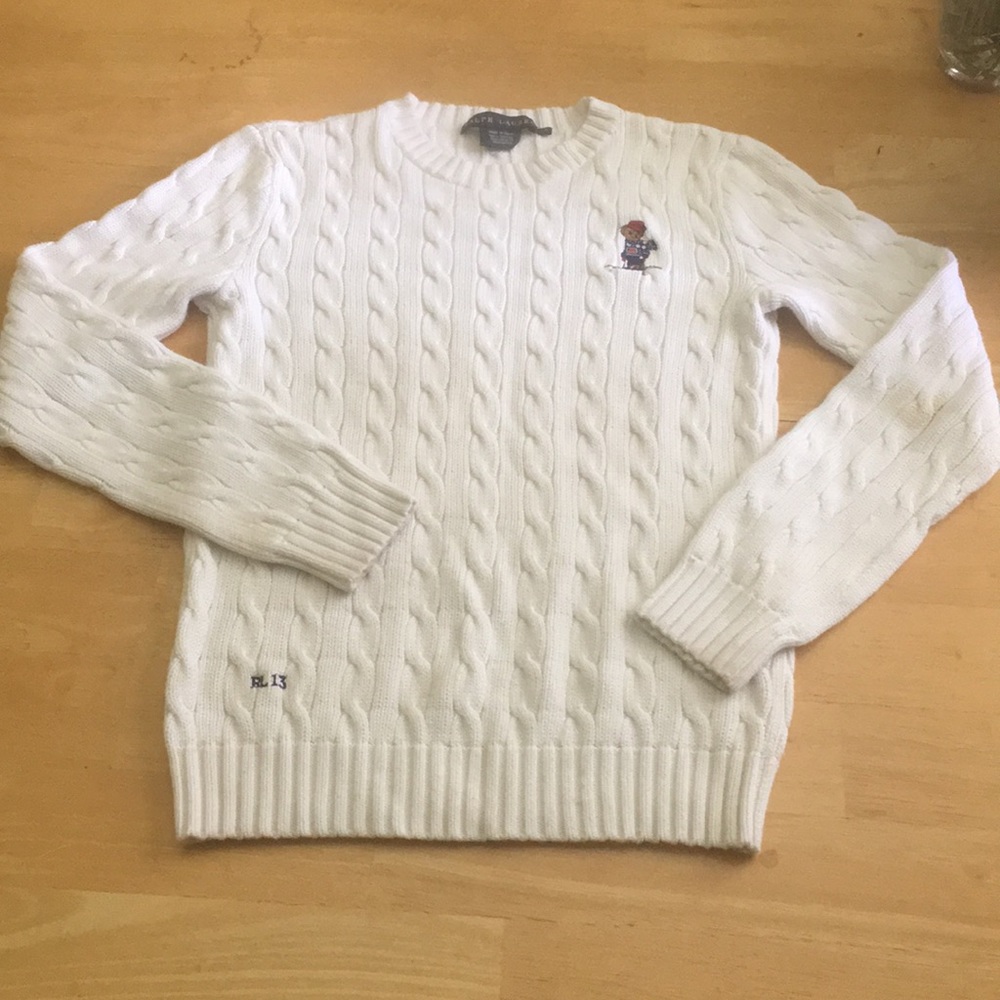 Ralph Lauren cotton sweater ski bear